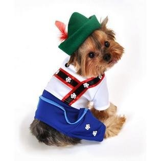 Bavarian Lederhosen Dog Costume