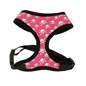Crossbone Dog Harness - Pink