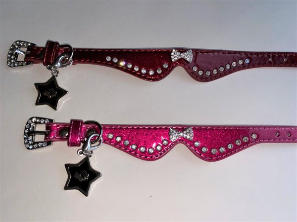 Crystal 'Where is the party' Dog Collar
