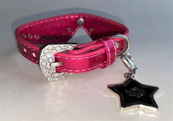 Crystal 'Where is the party' Dog Collar