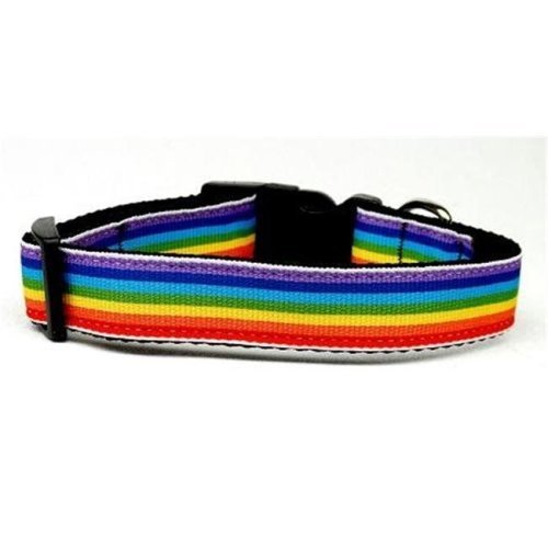 Rainbow Stripes Dog Collar