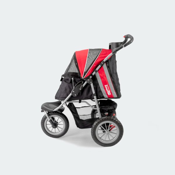 Innopet Comfort Air ECO v2.0 Dog Stroller - 2 Year Warranty Included - Red & Black